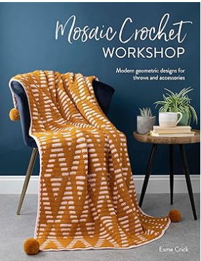 Crochê Mosaico Clássico: Guia Completo com Gráfico e Passo a Passo 2 Colorful geometric pattern made with mosaic crochet technique