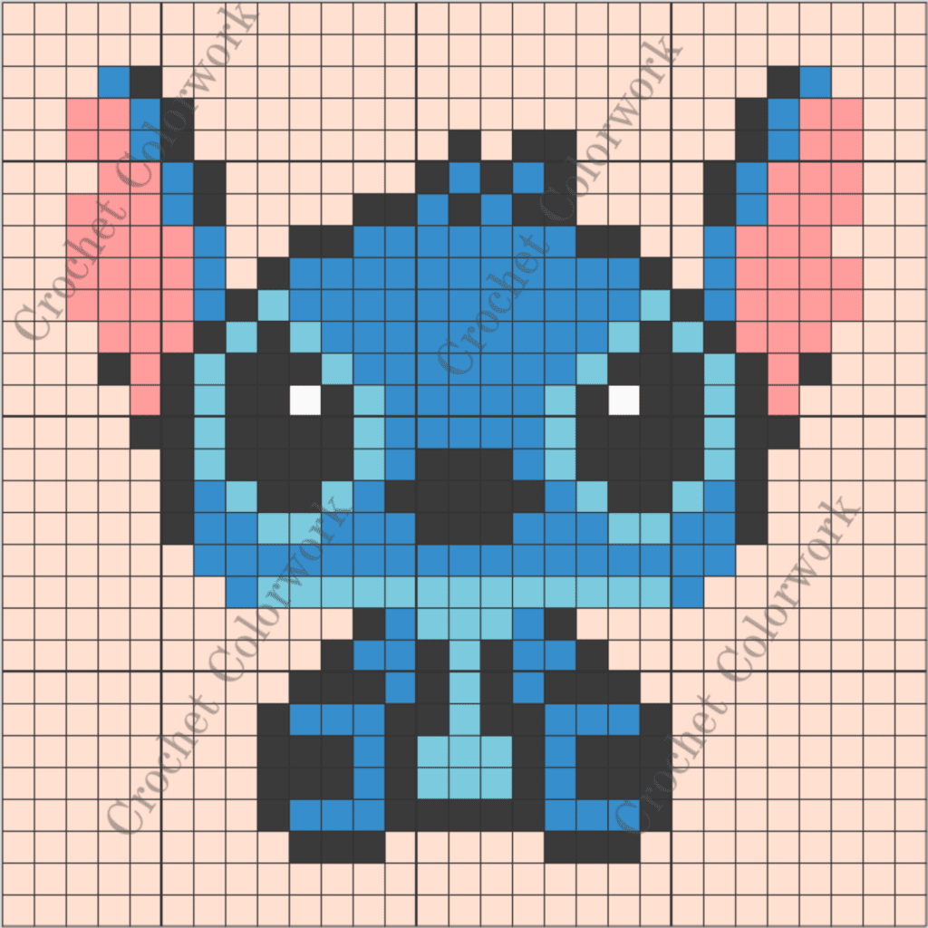 STITCH Pixel Grid Pattern for Crochet, Knitting, and Cross Stitch 2 2