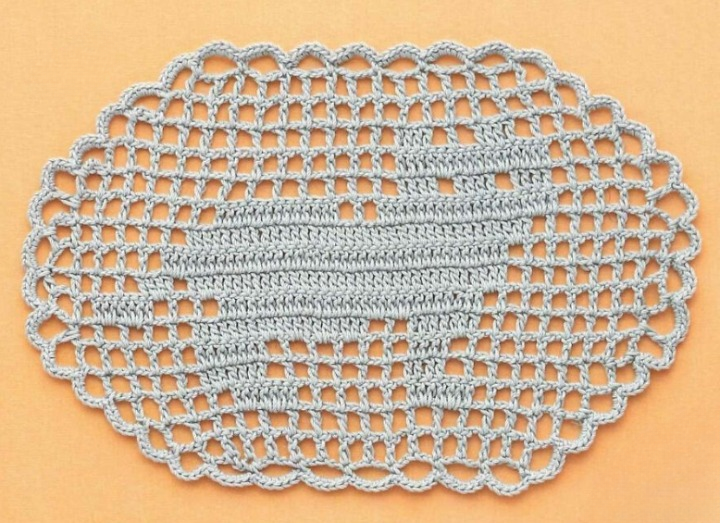 Grades de Pixels para Crochê: guia completo para projetos impressionantes 6 Filet Crochet Pixel Geid Cat Pattern