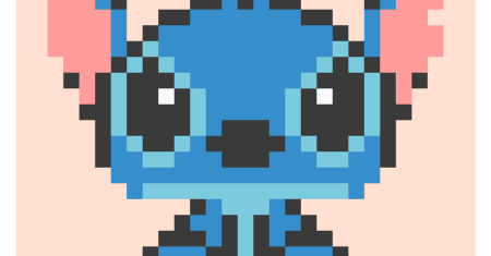 STITCH Pixel Grid Pattern for Crochet, Knitting, and Cross Stitch