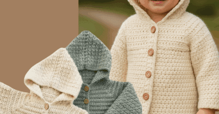 Casaquinho de Crochê para Bebê – Passo a Passo para Iniciantes