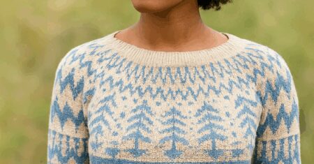 Padrão de Sueter Pulôver de crochê – toque de tapeçaria fácil para iniciantes