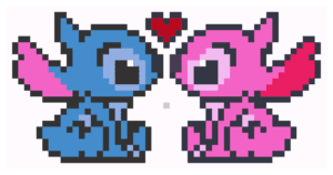 Grades de Pixel do Stitch para Crochê e Ponto Cruz – Download Grátis 6 55x29 Stitch 7 3