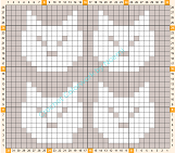 O que é Crochê Intarsia? Guia Passo a Passo para Iniciantes 12 32x28 Gato pixel art miniatura