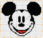 O que é Crochê Intarsia? Guia Passo a Passo para Iniciantes 11 Mickey 52x46 px miniatura