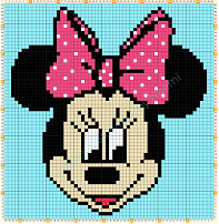O que é Crochê Intarsia? Guia Passo a Passo para Iniciantes 10 Minnie 60x62 px miniatura